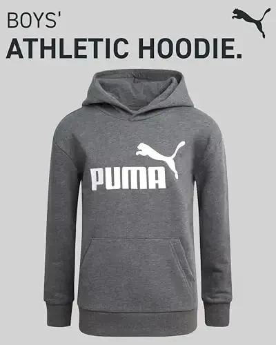 PUMA Boys Hoodie - Fleece Pullover Athletic Sweatshirt with Kangaroo Pockets - Performance Hoodie for Boys (Sizes: 8-20) - PUMA (1)