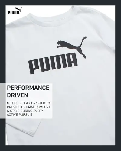 PUMA Boys Long Sleeve Shirts - Breathable Athletic Crewneck Long Sleeve Shirts for Boys - Casual Top Tees (Sizes S-XL) - PUMA (1)