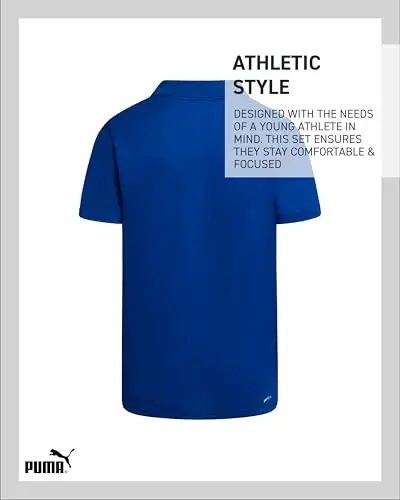 PUMA Boys Polo Shirt - Dry Fit Performance Tugmali Yopiladigan Yoqali Qisqa Yengli Golf Polo Ko'ylaklar O'g'il bolalar uchun (O'lchamlari: 8-20) - 6