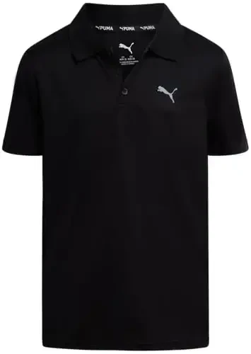 PUMA Boys Polo Shirt - Dry Fit Performance Tugmali Yoqali Qisqa Yengli Golf Polo Ko'ylaklari Bolalar uchun (O'lchamlari: 8-20) 