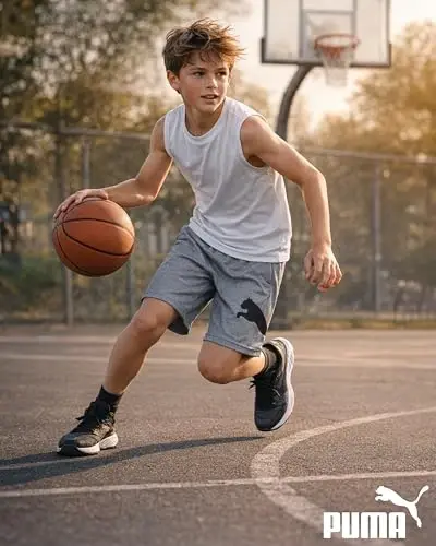 PUMA Boys Quick Dry Interlock Basketball Active Shorts Pockets (Sizes 4-20) | Breathable Performance Fabric, Lightweight Comfortable Fit, Great for Gym, Sports & Everyday Active Play - 2
