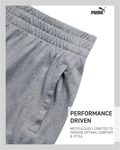 PUMA Boys Quick Dry Interlock Basketball Active Shorts Pockets (Sizes 4-20) | Breathable Performance Fabric, Lightweight Comfortable Fit, Great for Gym, Sports & Everyday Active Play - 4