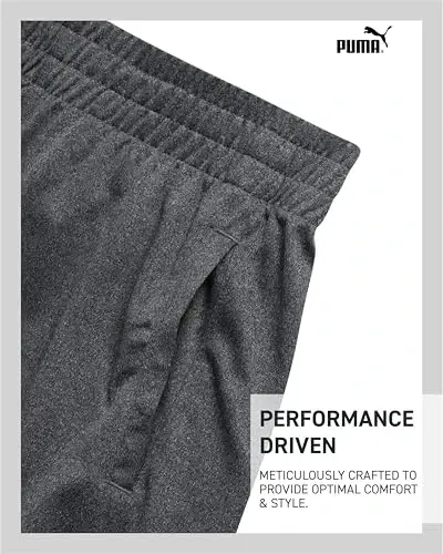 PUMA Boys Quick Dry Interlock Basketball Active Shorts Pockets (Sizes 4-20) | Breathable Performance Fabric, Lightweight Comfortable Fit, Great for Gym, Sports & Everyday Active Play - 4