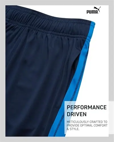 PUMA Boys Quick Dry Interlock Basketball Active Shorts Pockets (Sizes 4-20) | Breathable Performance Fabric, Lightweight Comfortable Fit, Great for Gym, Sports & Everyday Active Play - 5