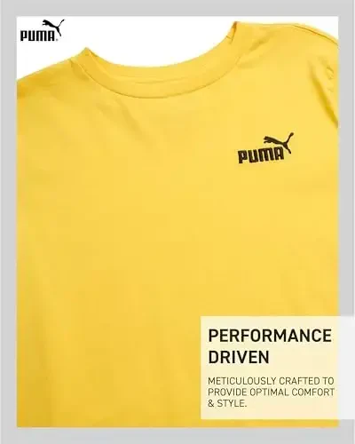 PUMA Boys Shirt - Cotton Crewneck Short Sleeve Active T Shirt for Boys with Logo (Sizes: 8-20) - 3