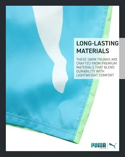 PUMA Boys Swim Set - Cho'milish kostyumi suzish shimlari mos keladigan asosiy qisqa yengli futbolka bilan - Katta o'g'il bolalar uchun suzish kiyimlari to'plami (8-20) - 5