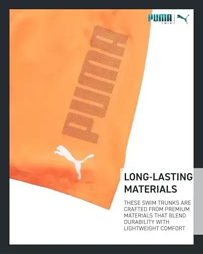 PUMA Boys Swim Set - Cho‘milish uchun kostyum suzish shimlari mos keladigan asosiy qisqa yengli futbolka bilan - Katta o‘g‘il bolalar uchun suzish kiyimlari to‘plami (8-20) - 5