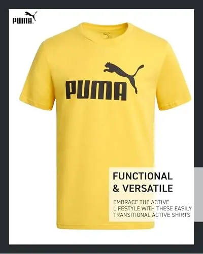 PUMA Boys T-Shirt - 2 Pack Casual Crewneck Short Sleeve Running and Gym Graphic Tee Shirts for Boys with Logo Print (S-XL) - 4