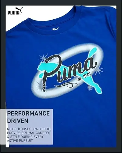 PUMA Boys T-Shirt - Cat Logo T-Shirt for Boys - Athletic Crewneck Short Sleeve Tee (S-XL) - 3