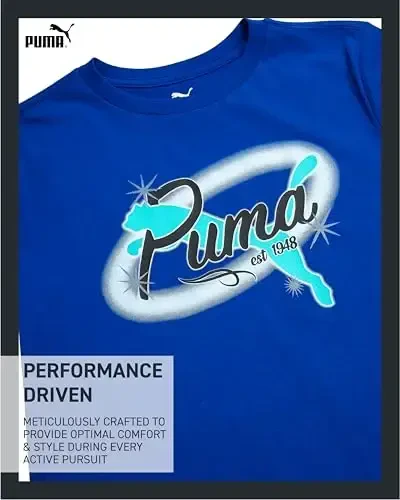 PUMA Boys T-Shirt - Cat Logo T-Shirt for Boys - Athletic Crewneck Short Sleeve Tee (S-XL) - 3