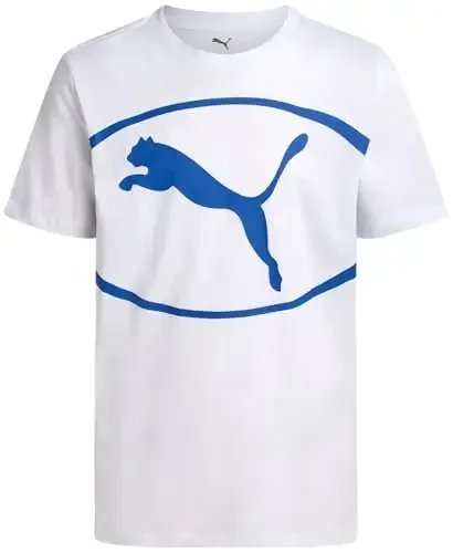 PUMA Boys T-Shirt - Cat Logo T-Shirt for Boys - Athletic Crewneck Short Sleeve Tee (S-XL) 