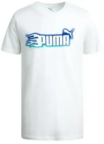 PUMA Boys T-Shirt - Cat Logo T-Shirt for Boys - Athletic Crewneck Short Sleeve Tee (S-XL) - PUMA