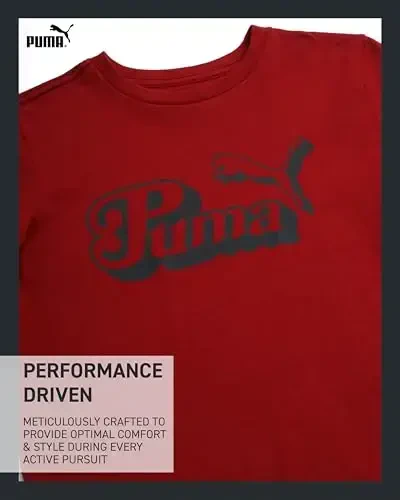 PUMA Boys T-Shirt - Cat Logo T-Shirt for Boys - Athletic Crewneck Short Sleeve Tee (S-XL) - 3