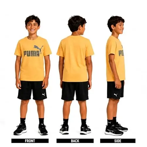 PUMA Boys T-Shirt - Cat Logo T-Shirt for Boys - Athletic Crewneck Short Sleeve Tee (S-XL) - PUMA