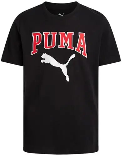 PUMA Boys T-Shirt - O'g'il bolalar uchun mushuk logotipi tushirilgan futbolka - Atletik dumaloq bo'yinli qisqa yengli futbolka (S-XL) - 1