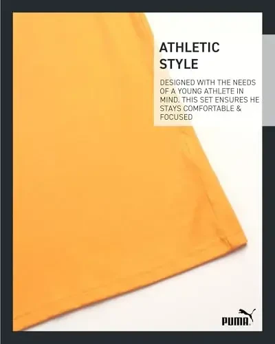 PUMA Boys T-Shirt - O'g'il bolalar uchun mushuk logotipi tushirilgan futbolka - Atletik dumaloq bo'yinli qisqa yengli futbolka (S-XL) - 5