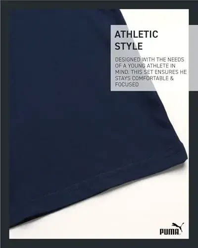 PUMA Boys T-Shirt - O'g'il bolalar uchun mushuk logotipi tushirilgan futbolka - Atletik dumaloq bo'yinli qisqa yengli futbolka (S-XL) - 5