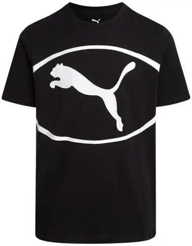 PUMA Boys T-Shirts Athletic Crewneck Short Sleeve Tees (Sizes S-XL) | Soft Breathable Cotton Blend, Comfortable Casual Fit, Great for School, Play & Everyday Wear - Puma