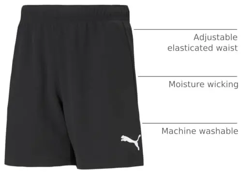 PUMA Kids Boys Teamrise Short Casual Bottoms Casual Drawstring - Red 
