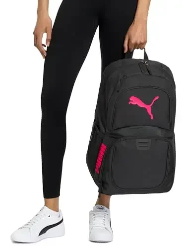 PUMA Classic Core Backpack, Black/Pink, OS - 6