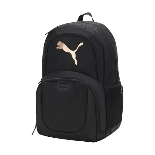 PUMA Classic Core Backpack, Black/Pink, OS - 2
