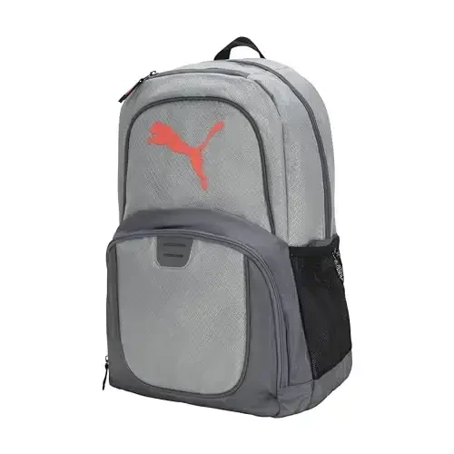 PUMA Contender Backpack, Grey/Coral, One Size - 3