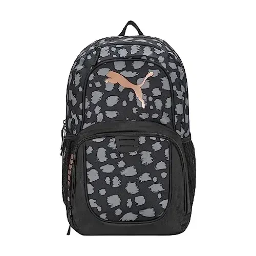 PUMA Contender Backpack, Rose Gold Cheetah, One Size 
