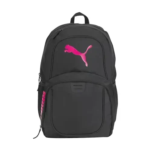 PUMA Contender Backpack, Black/Garnet Rose, One Size - MODAZONE