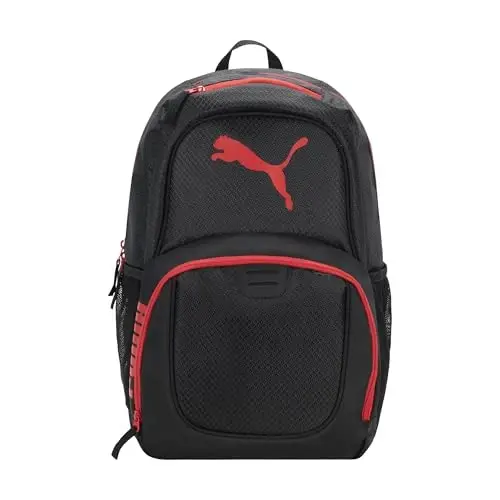 PUMA Contender Backpack, Black/Bright Red, One Size - 1