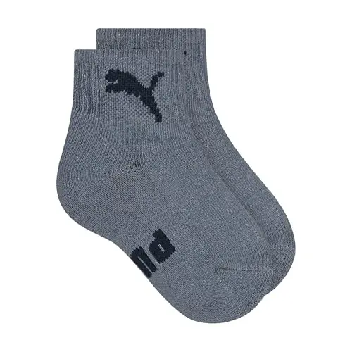 PUMA Детские носки-анклеты для младенцев, 6 пар, дополнительная амортизация и комфортный мысок - 3