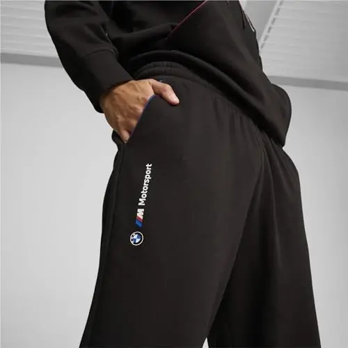 PUMA erkaklar BMW M Motorsport Essentials Fleece sport shimlari - 4
