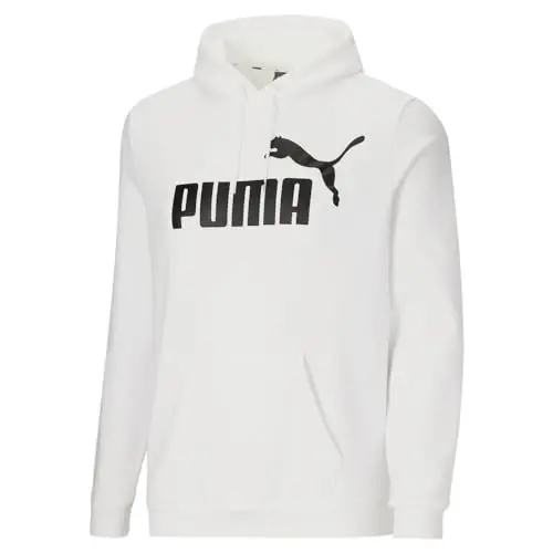 PUMA erkaklar Essentials Logo Fleece Hoodie (Katta va baland bo'yli o'lchamlar ham mavjud) - 3