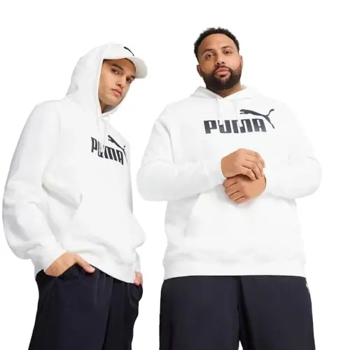 PUMA erkaklar Essentials Logo Fleece Hoodie (Katta va baland bo'yli o'lchamlarda mavjud) - MODAZONE