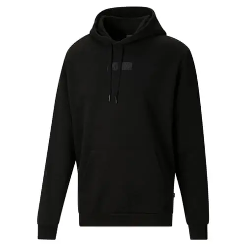 PUMA erkaklar Essentials Logo Fleece Hoodie (Katta va baland bo'yli o'lchamlarda mavjud) - 1