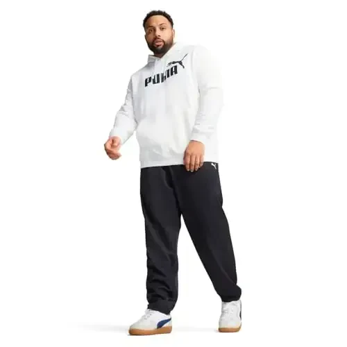 PUMA erkaklar Essentials Logo Fleece Hoodie (Katta va baland bo'yli o'lchamlarda mavjud) - 3