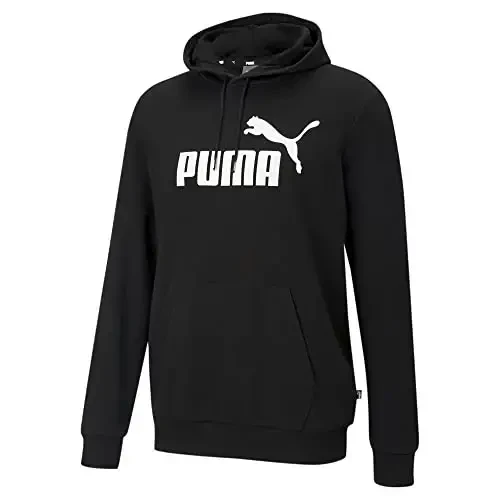 PUMA erkaklar Essentials Logo Fleece Hoodie (Katta va baland bo'yli o'lchamlarda mavjud) - 3