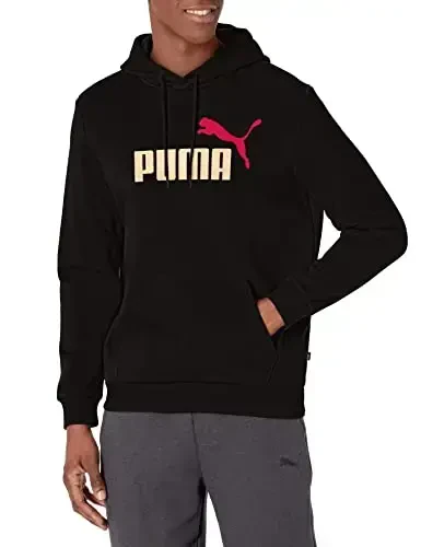 PUMA erkaklar Essentials Logo Fleece Hoodie (Katta va baland bo'yli o'lchamlarda mavjud) - 1