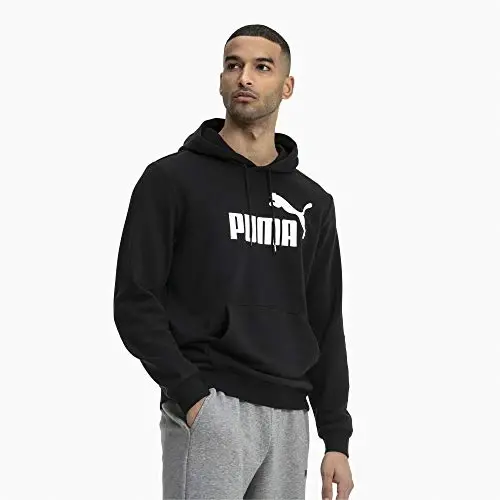 PUMA erkaklar Essentials Logo Fleece Hoodie (Katta va baland bo'yli o'lchamlarda mavjud) - 3