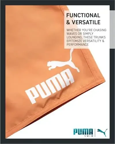 PUMA erkaklar uchun cho'milish kostyumi - 2 dona tez quriydigan cho'milish trusiklari, to'r kompressli astarli - 8 dyuymli ichki chokli suzish kiyimlari (S-XL) - 9