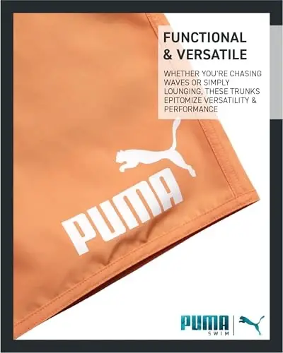 PUMA erkaklar uchun cho'milish kostyumi - 2 dona tez quriydigan cho'milish trusiklari, to'r kompressli astarli - 8 dyuymli ichki chokli suzish kiyimlari (S-XL) - 9