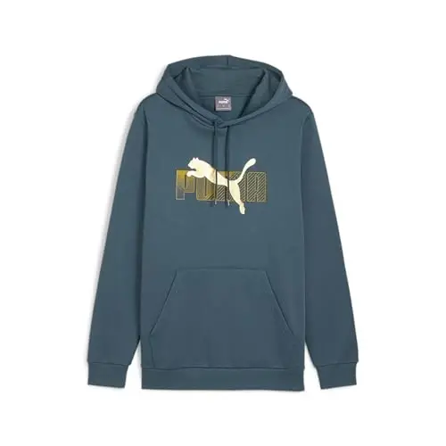 PUMA erkaklar uchun Essentials № 1 Logo Hoodie kundalik tashqi kiyim kundalik - qora 