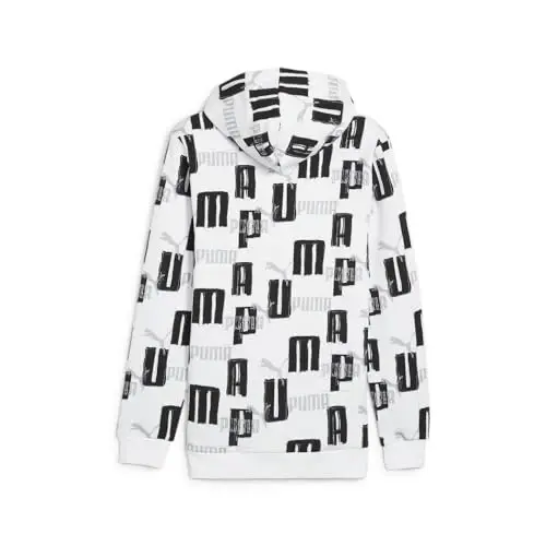 PUMA Erkaklar uchun Essentials Logo Fleece Hoodie (Katta va Baland o'lchamlarda mavjud) - MODAZONE (1)