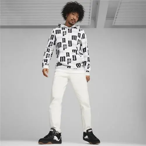 PUMA Erkaklar uchun Essentials Logo Fleece Hoodie (Katta va Baland o'lchamlarda mavjud) - 5