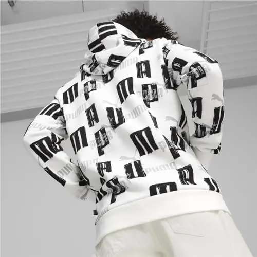 PUMA Erkaklar uchun Essentials Logo Fleece Hoodie (Katta va Baland o'lchamlarda mavjud) - 6