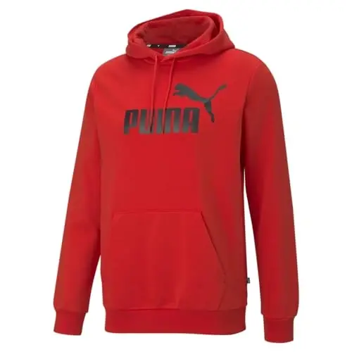 PUMA erkaklar uchun Essentials Logo Fleece Hoodie (Katta va uzun o'lchamlar ham mavjud) - 1