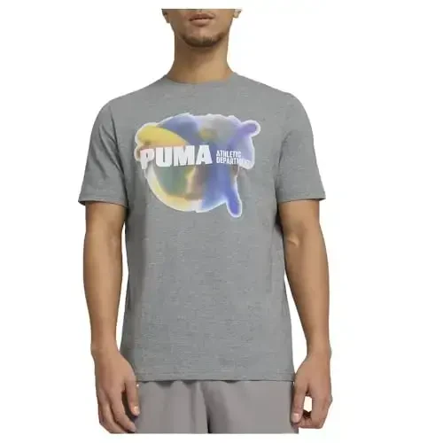 PUMA erkaklar uchun grafik futbolka (Katta va baland o'lchamlarda mavjud) - 3