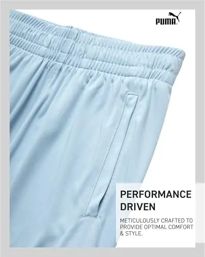 PUMA Boys Athletic Shorts - Quick Dry Breathable Interlock Performance Boys Basketball Shorts with Pockets (Sizes: 4-20) - 4