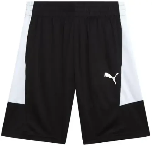 PUMA Boys Athletic Shorts - Quick Dry Breathable Interlock Performance Boys Basketball Shorts with Pockets (Sizes: 4-20) 