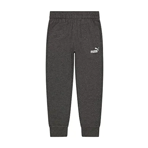 PUMA Boys' Core Logo Jogger, Side Seam Pockets, Elastic Waistband, Pull on Pant - 4