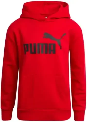 PUMA Boys Hoodie - Fleece Pullover Athletic Sweatshirt with Kangaroo Pockets - Performance Hoodie for Boys (Sizes: 8-20) - 1